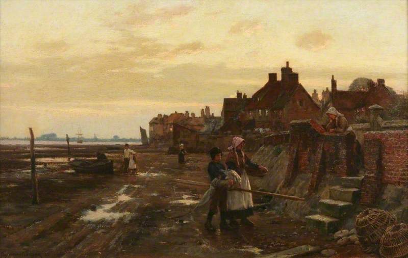 Bosham Harbour At Low Tide — William Teulon Blandford Fletcher