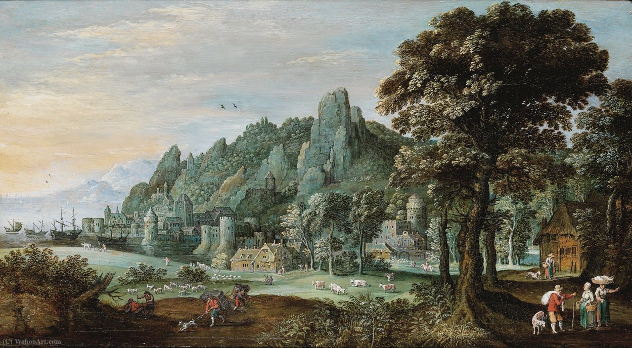 Landscape In The Rhine Valley — Maerten Ryckaert