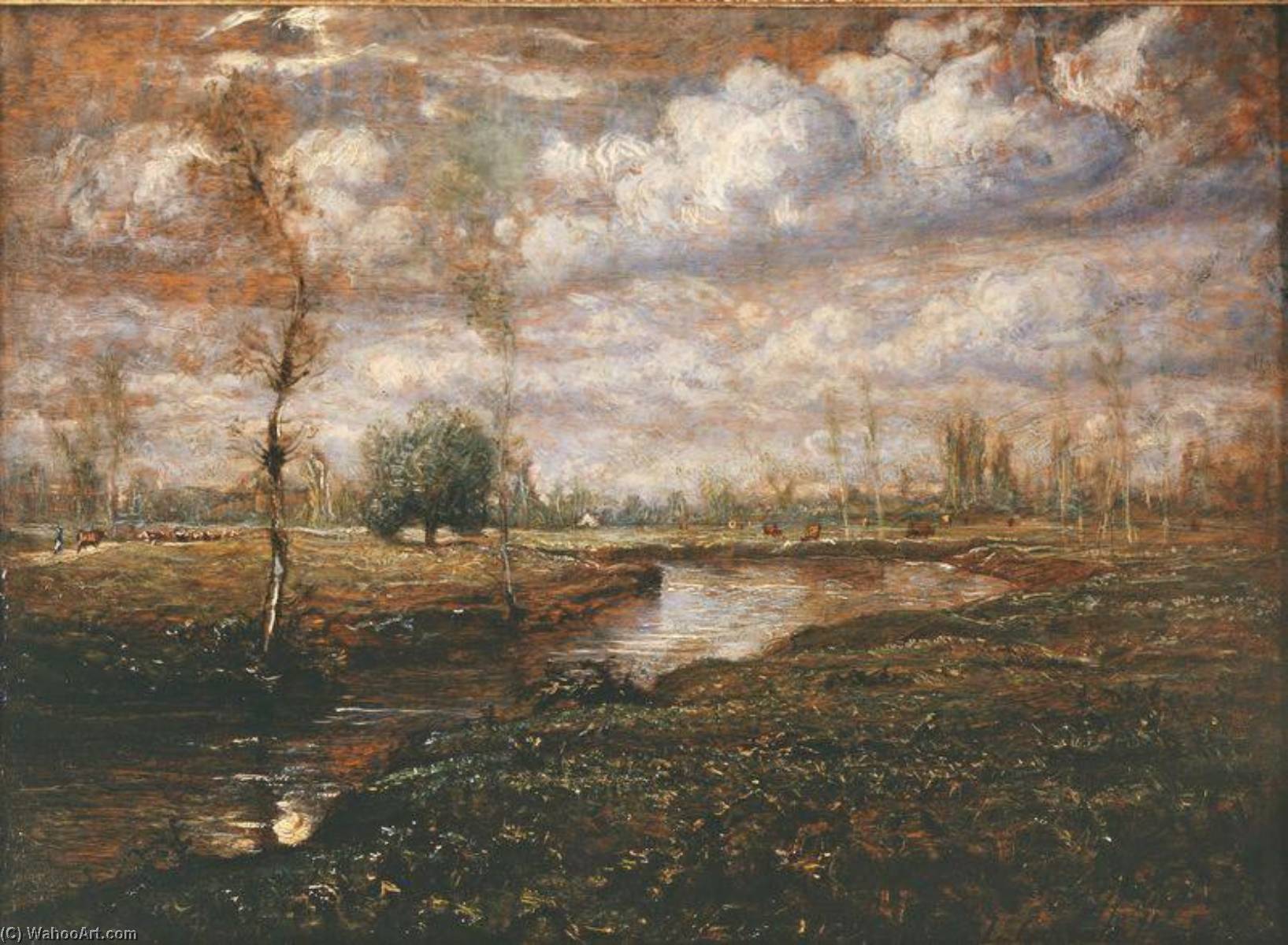 Paysage Aux Environs De Lyon — Carrand Louis Hilaire