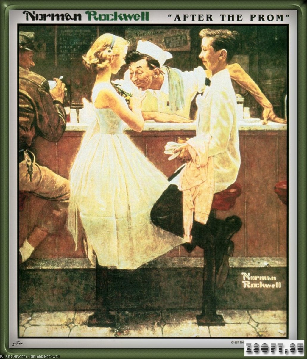 After The Prom — Norman Rockwell