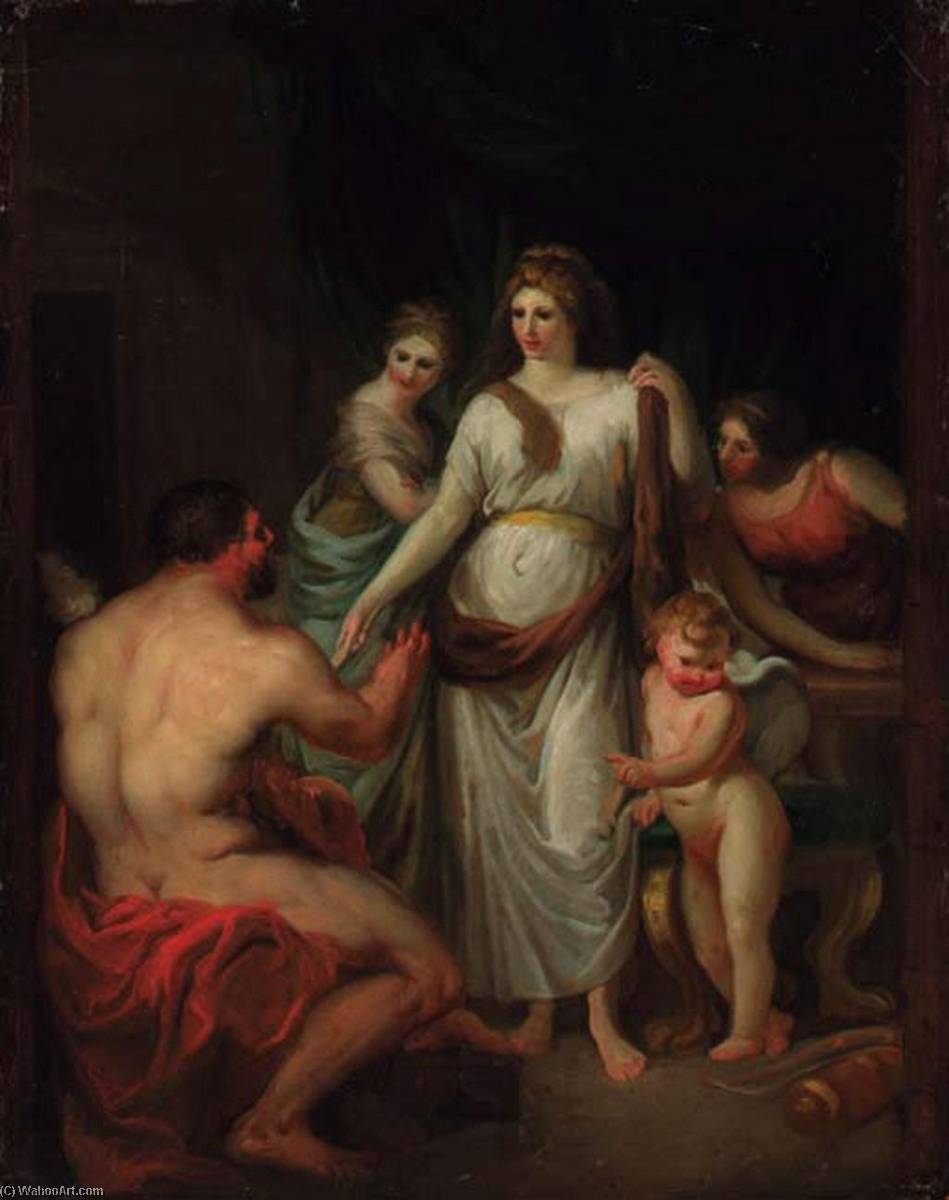 Hercules And Omphale — Angelica Kauffmann (maria Anna Angelika)