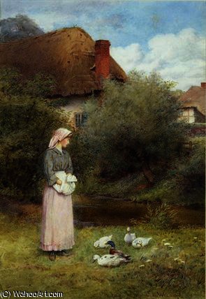 Feeding The Ducks — Charles Edward Wilson