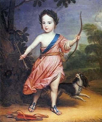 Willem Iii Op Driejarige Leeftijd In Romeins Kostuum — Gerard Van Honthorst