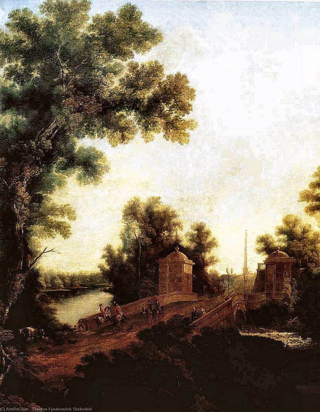 Stone Bridge In Gatchina Near Constable Square — Semyon Fyodorovich Shchedrin