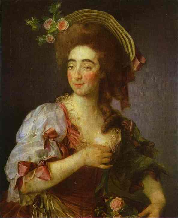 Portrait Of Anna Davia (d'avia) Bernucci — Dmitry Grigoryevich Levitsky