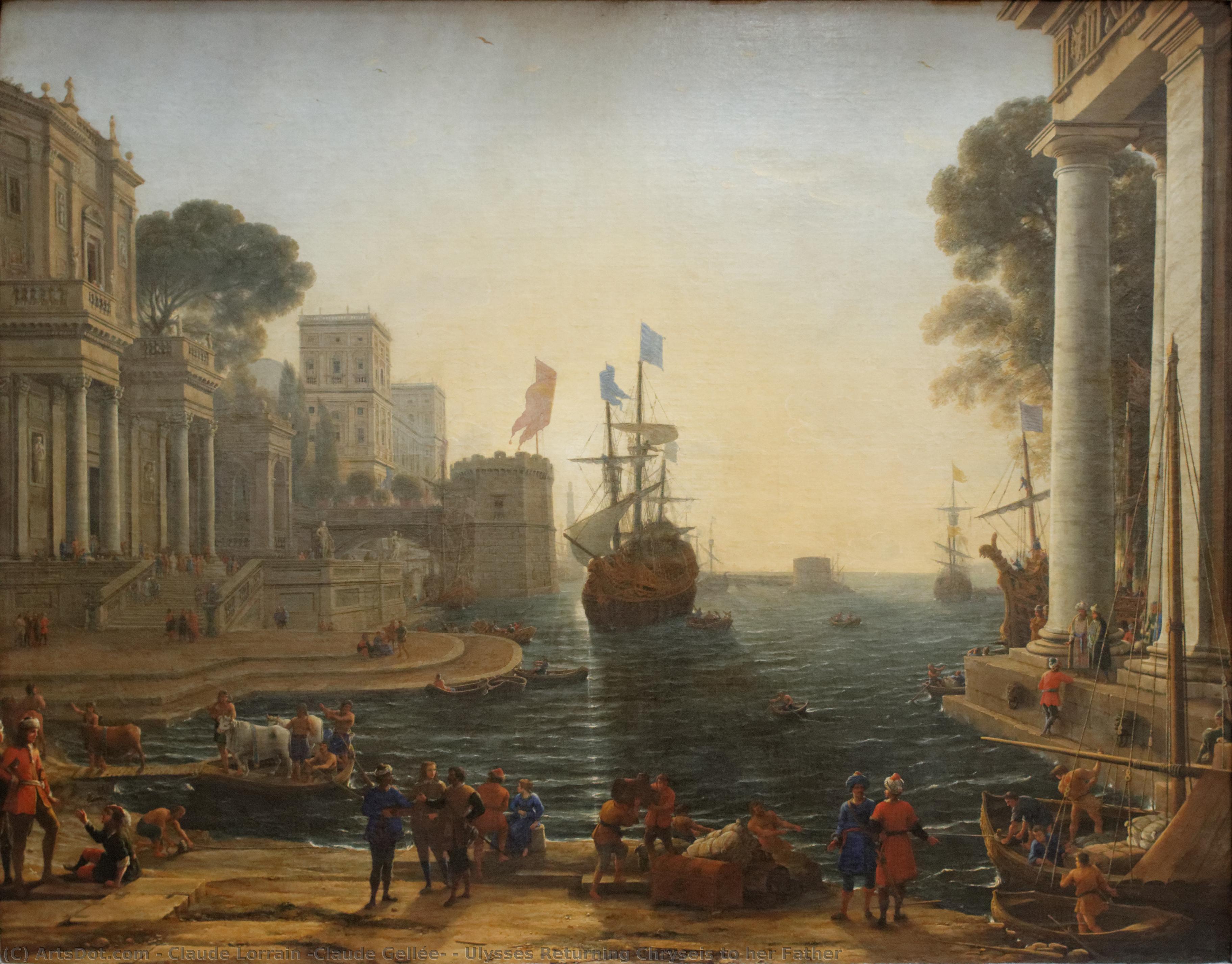 Ulysses Returning Chryseis To Her Father — Claude Lorrain (claude Gellée)