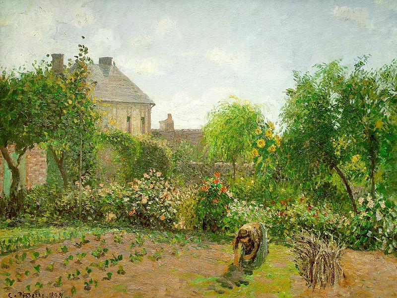 The Artist's Garden At Eragny — Camille Pissarro