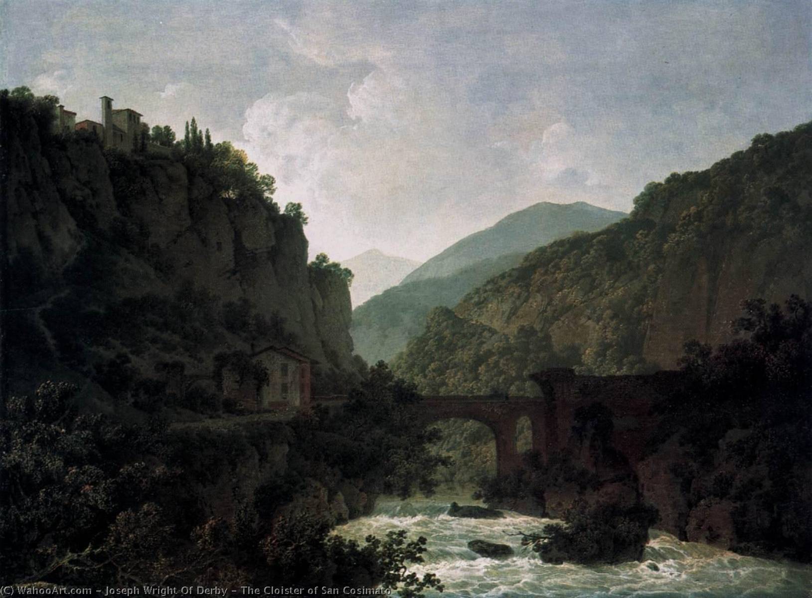 The Cloister Of San Cosimato — Joseph Wright Of Derby
