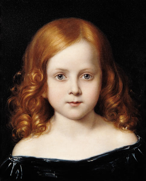 Portrait Of The Artist's Daughter — Charles West Cope