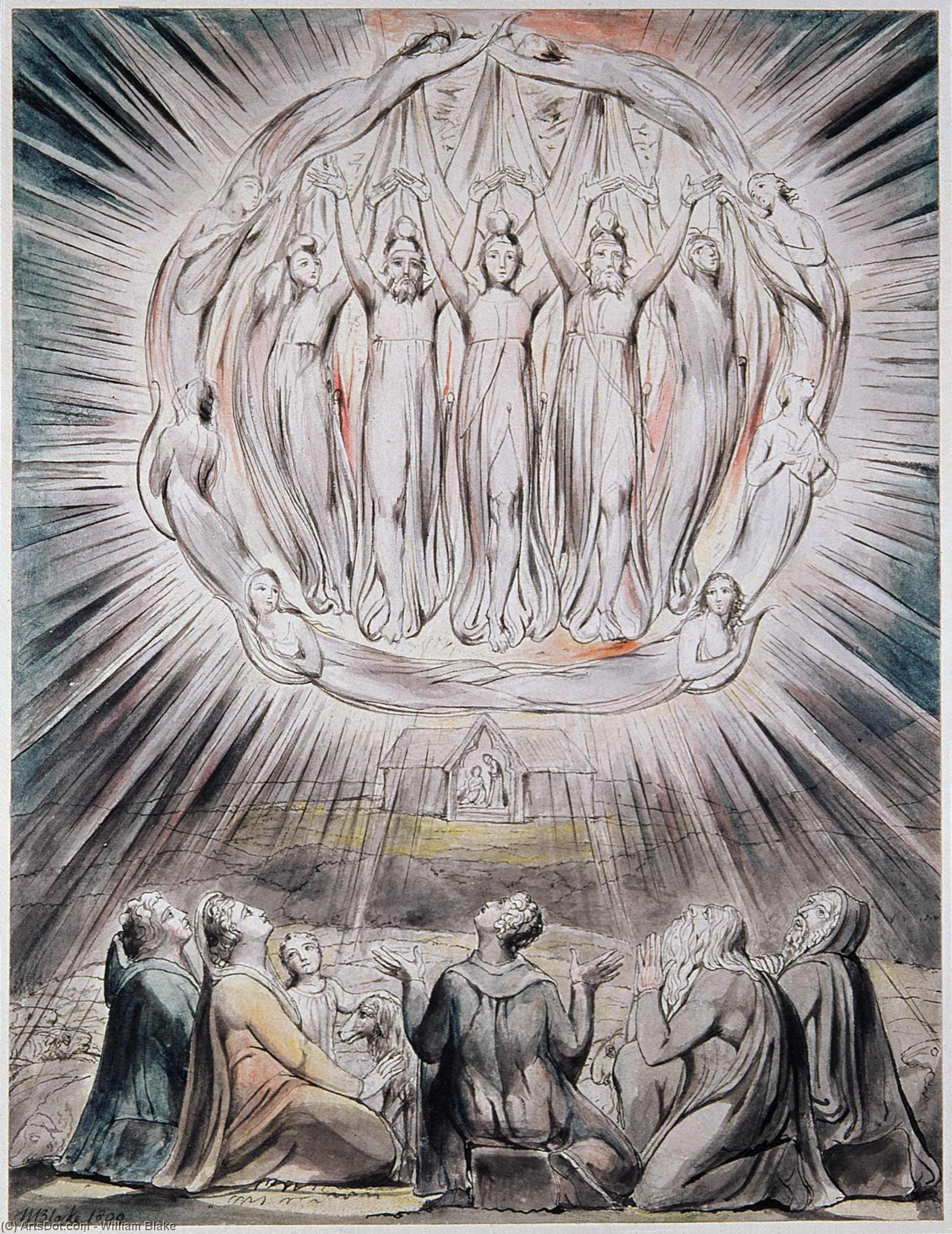 The Angels Appearing To The Shepherds — William Blake