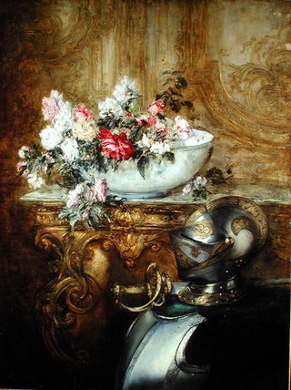 Still Life Of A Bowl Of Flowers — Antoine Vollon