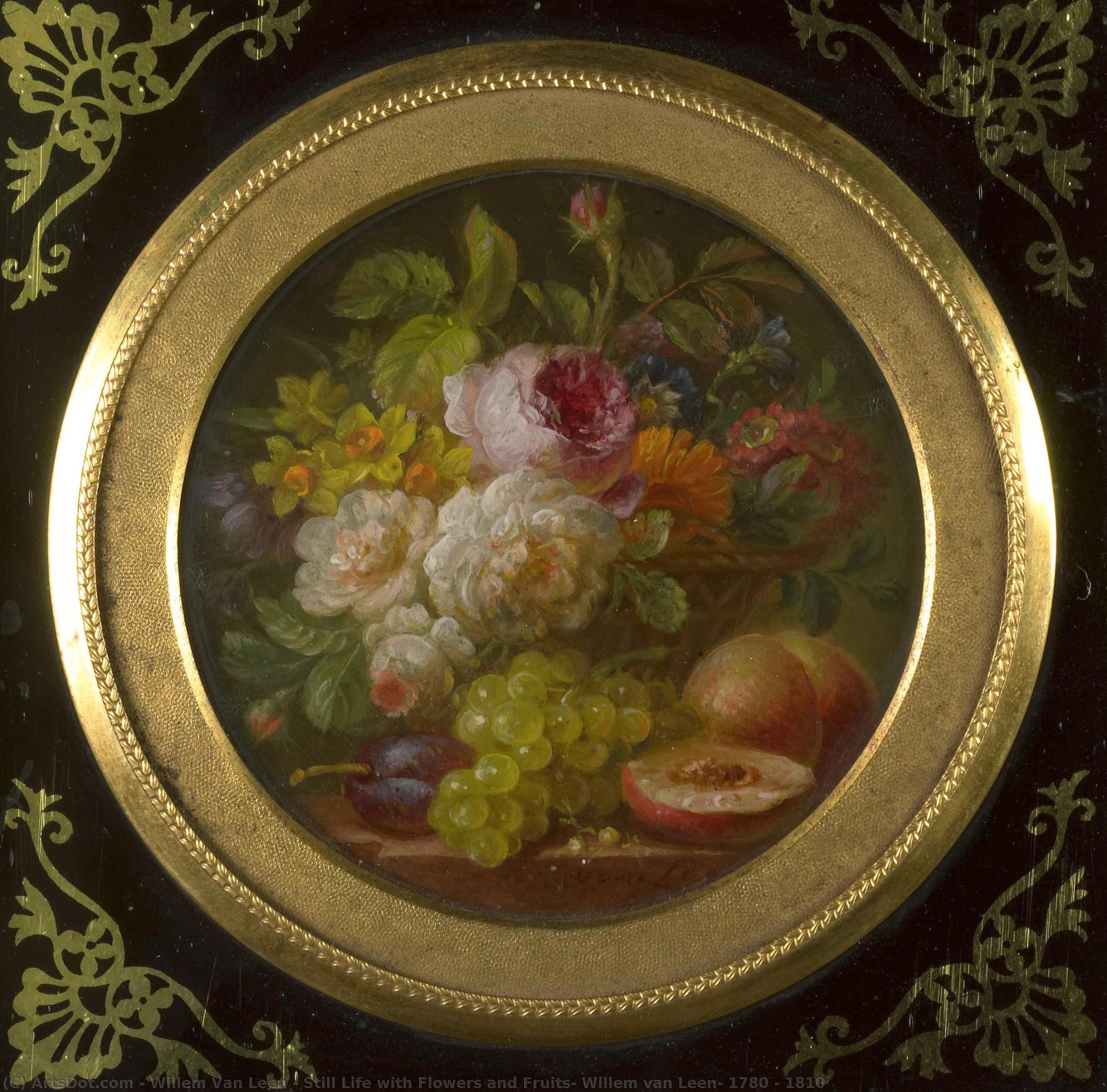 Still Life With Flowers And Fruits, Willem Van Leen, 1780 - 1810 — Willem Van Leen