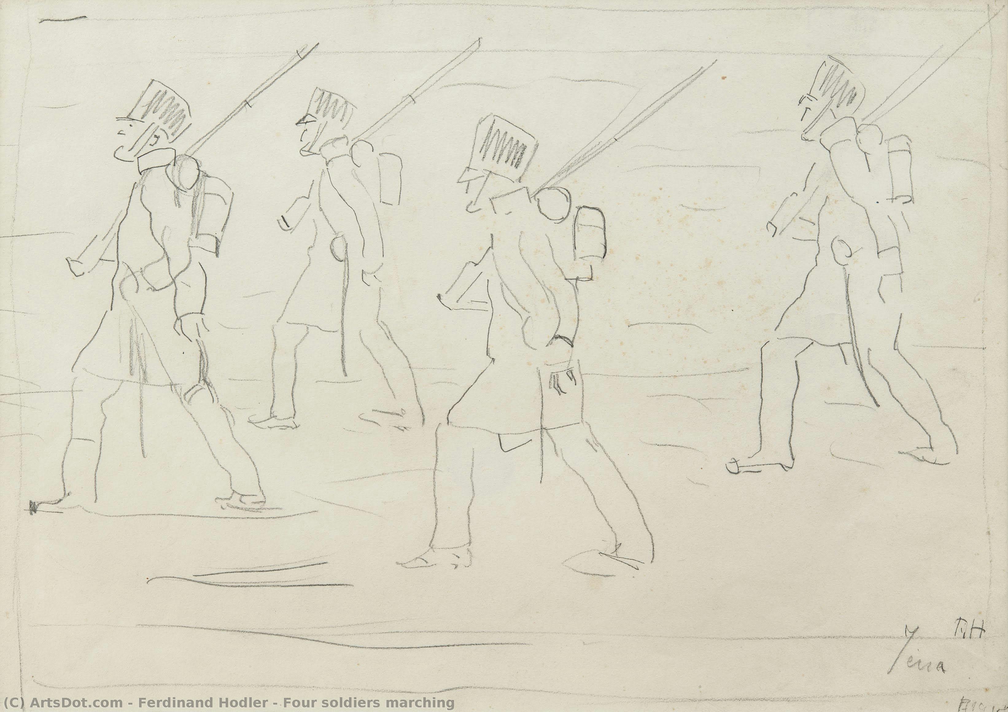 Four Soldiers Marching — Ferdinand Hodler