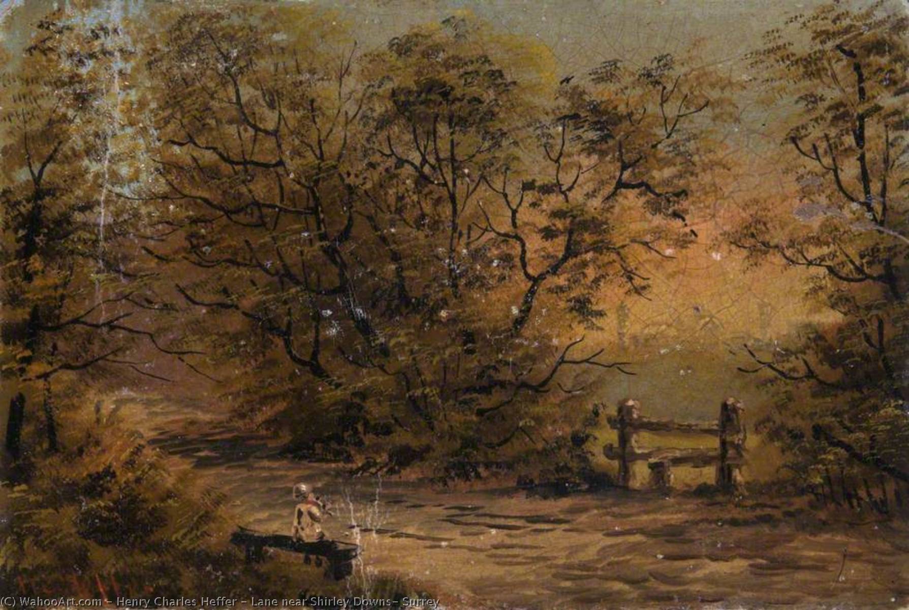 Lane Near Shirley Downs, Surrey — Henry Charles Heffer
