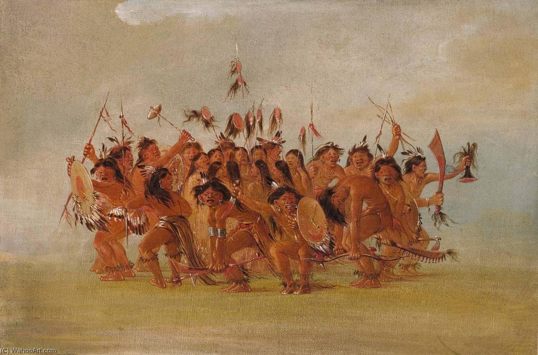 Scalp Dance, Mouth Of The Teton River — George Catlin