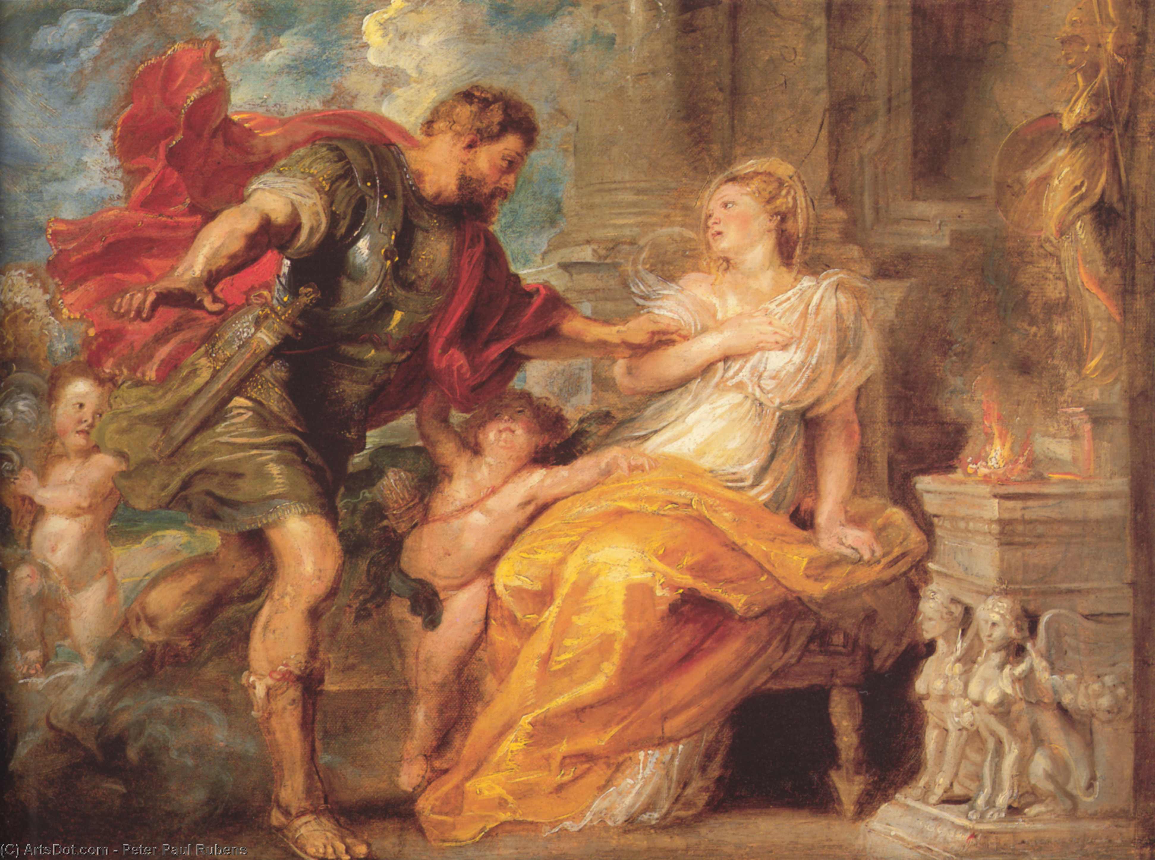 Mars And Rhea Silvia — Рубенс