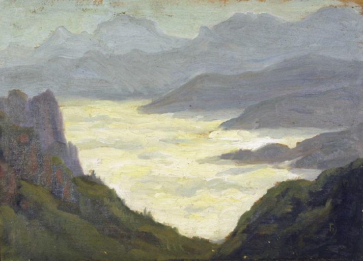 Mer De Nuage, Vue D'ansabère — Damelincourt Hubert