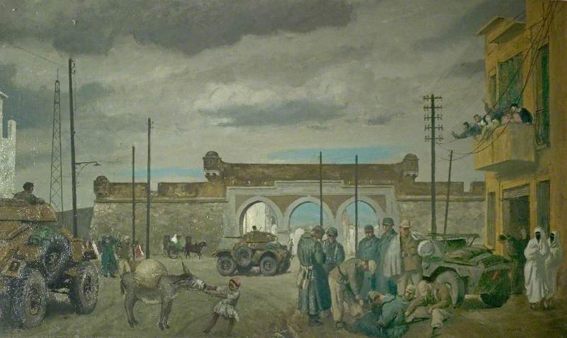 Entry Into Tunis Of The 1st Derbyshire Yeomanry, 2 May 1943 — Henry Marvell Carr