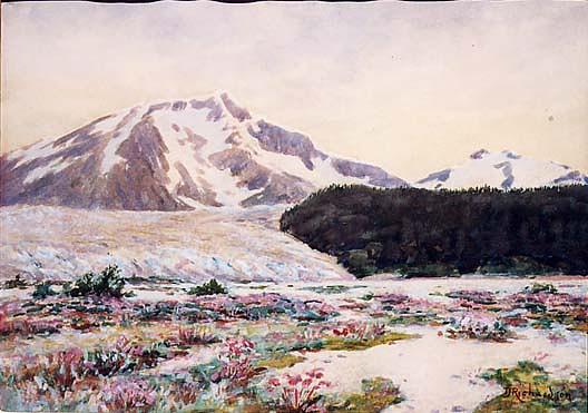 Taku Glacier Moraine, (painting) — Theodore J. Richardson