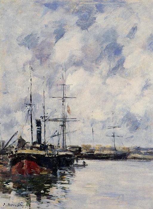 A Corner Of The Deauville Basin — Eugène Louis Boudin
