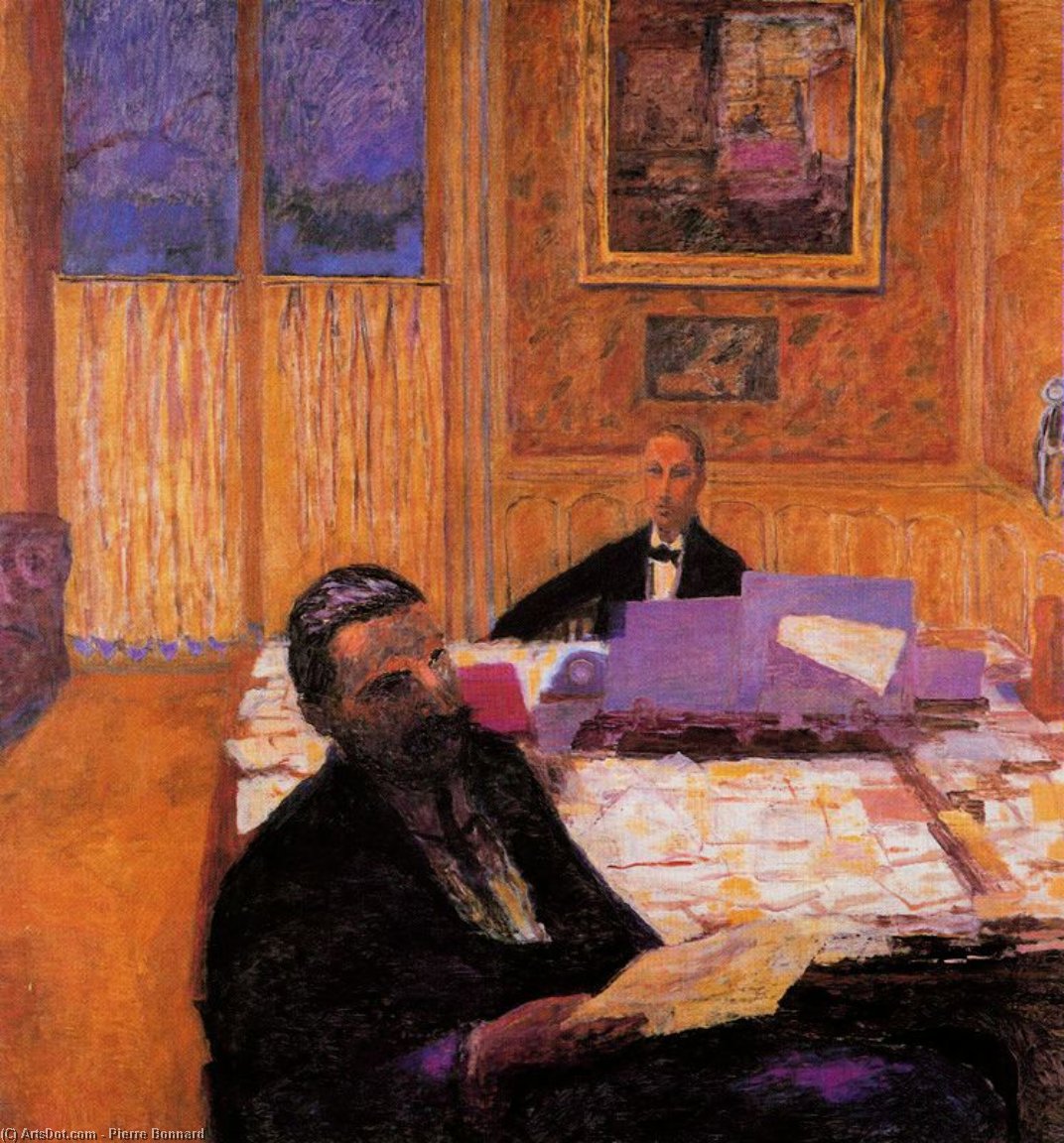 Portrait Of Brothers Bernheim De Villers — Pierre Bonnard