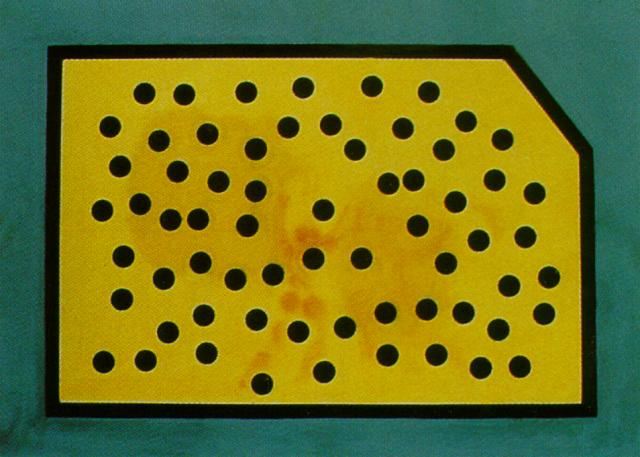 Randomdot Correlogram - The Golden Fleece (stereoscopic Work, Right Component, Unfinished), Circa 1977 — Salvador Dalí