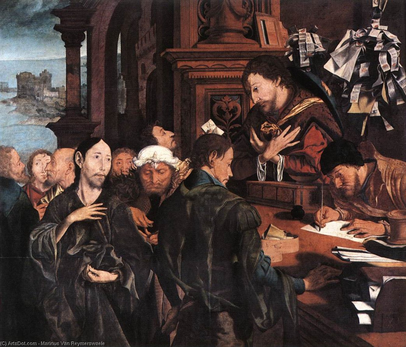 Die Berufung Des Matthäus — Marinus Van Reymerswaele