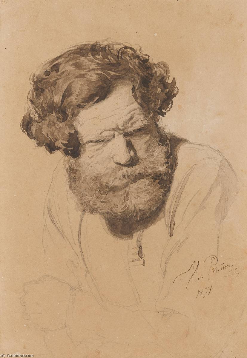 Portrait Of A Russian Peasant — Ilya Yefimovich Repin