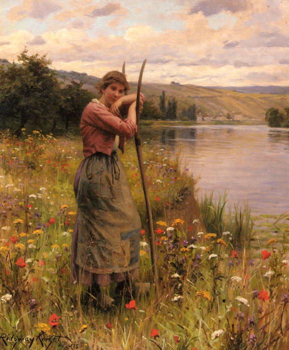 A Moment Of Rest — Daniel Ridgway Knight
