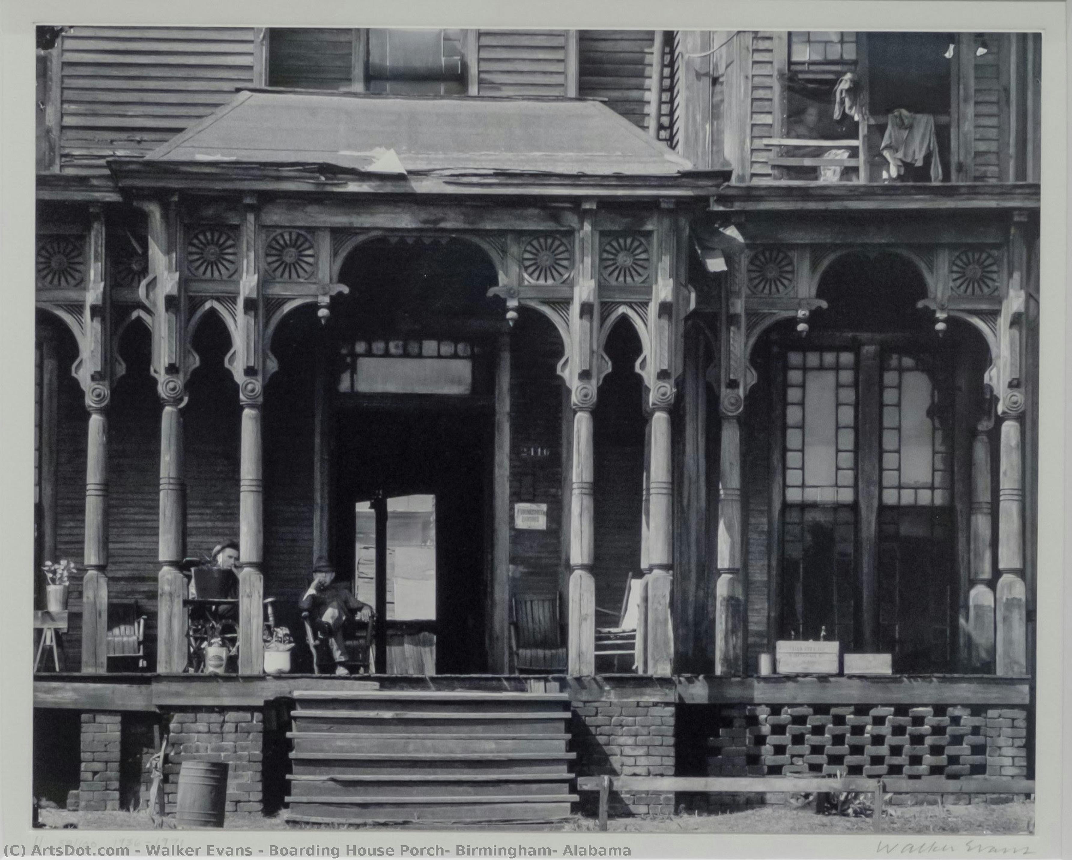 Boarding House Porch, Birmingham, Alabama — Walker Evans