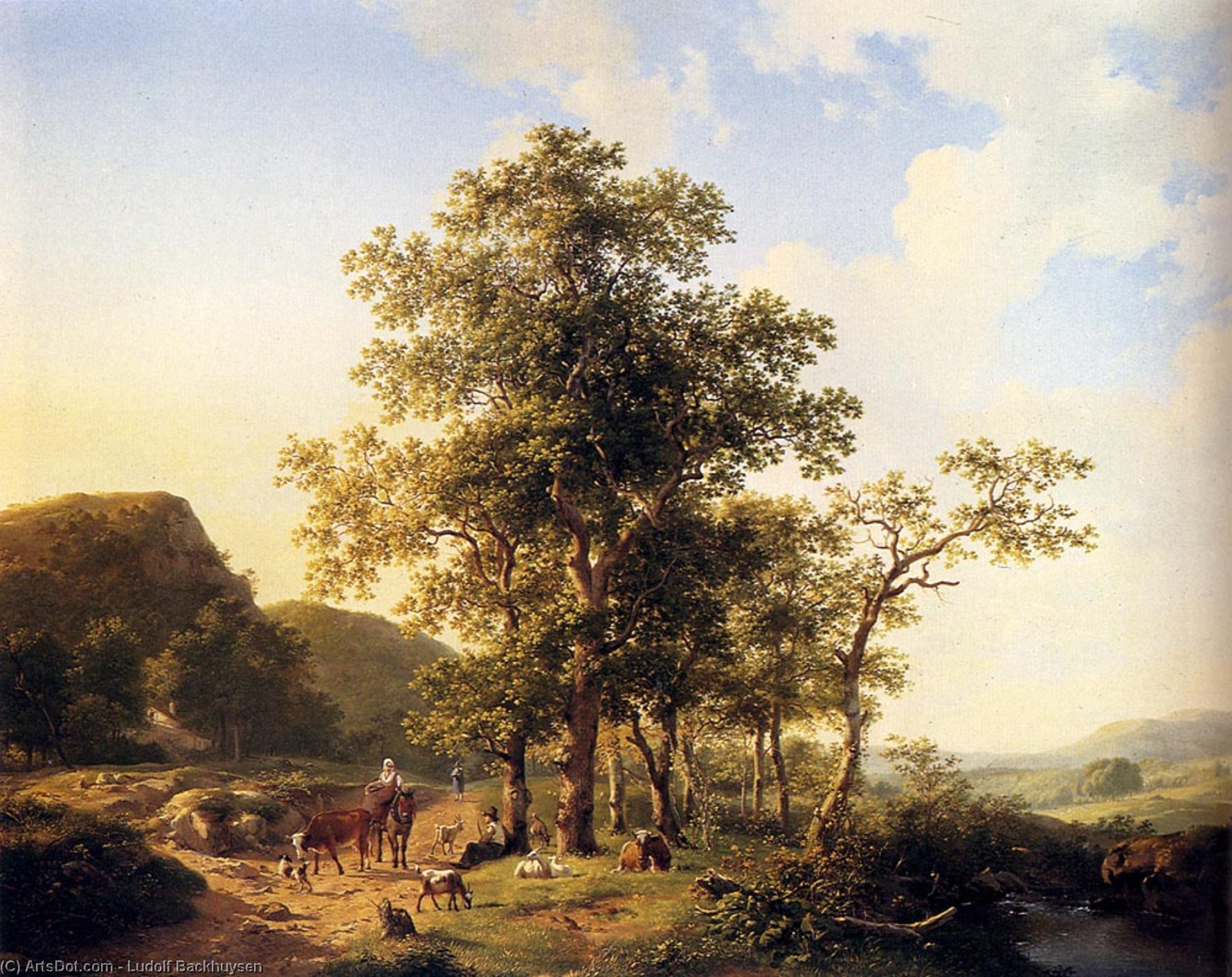 Hendrik Van De Sande A Halt Along The Way — Ludolf Backhuysen I