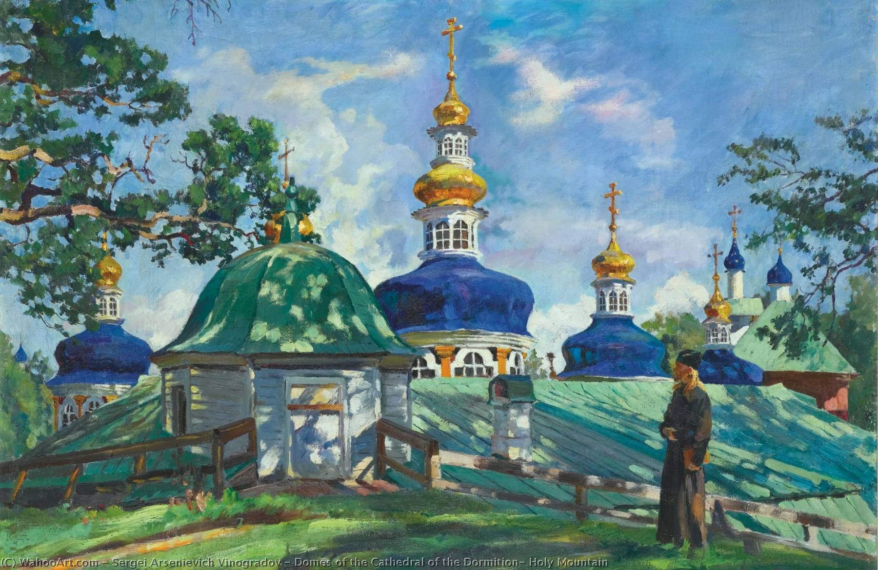 Domes Of The Cathedral Of The Dormition, Holy Mountain — Sergey Arsenievich Vinogradov