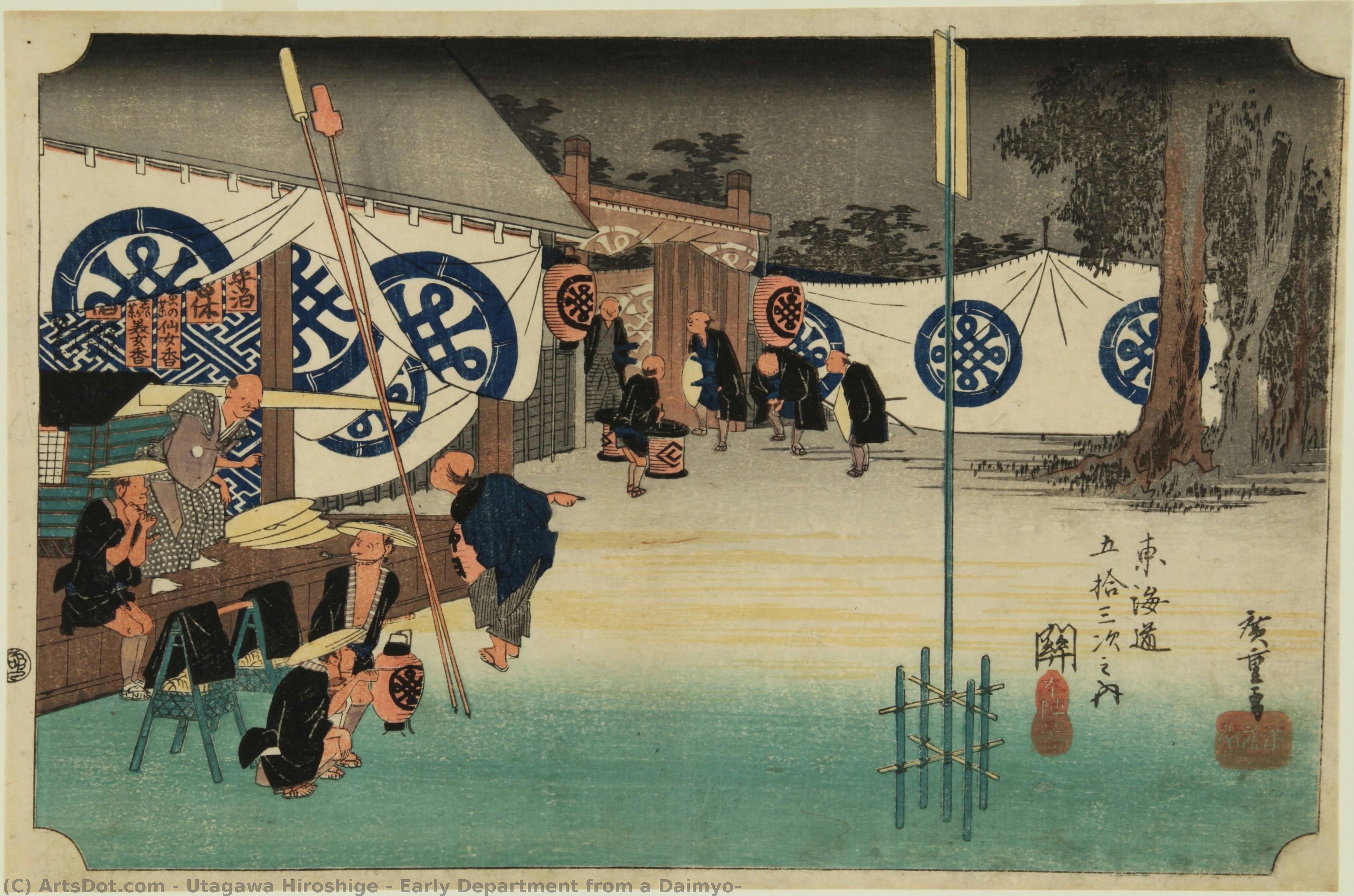 Early Department From A Daimyo — Utagawa Hiroshige