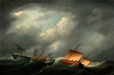 Dismasted In The Bay Of Biscay — Thomas Buttersworth