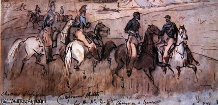 The Chasseurs D'afrique During The Crimean War — Constantin Guys