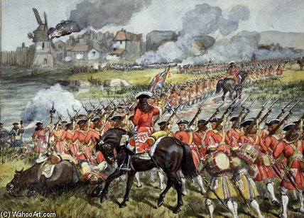 The 16th Regiment Of Foot At Blenheim — Richard Simkin