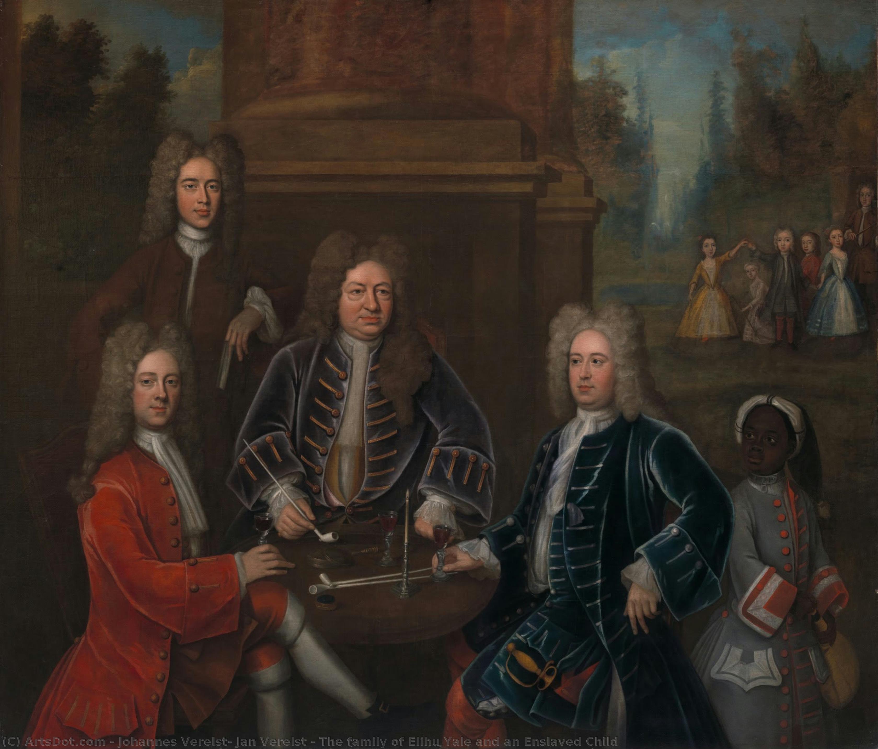The Family Of Elihu Yale And An Enslaved Child — Johannes Verelst, Jan Verelst