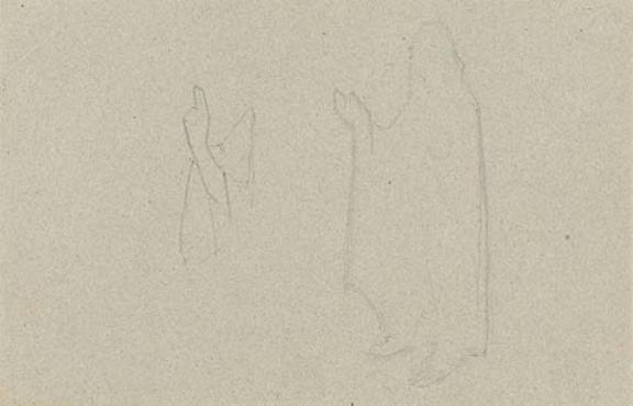 Cursory Sketch Of Figure And Hand — Nicholas Roerich