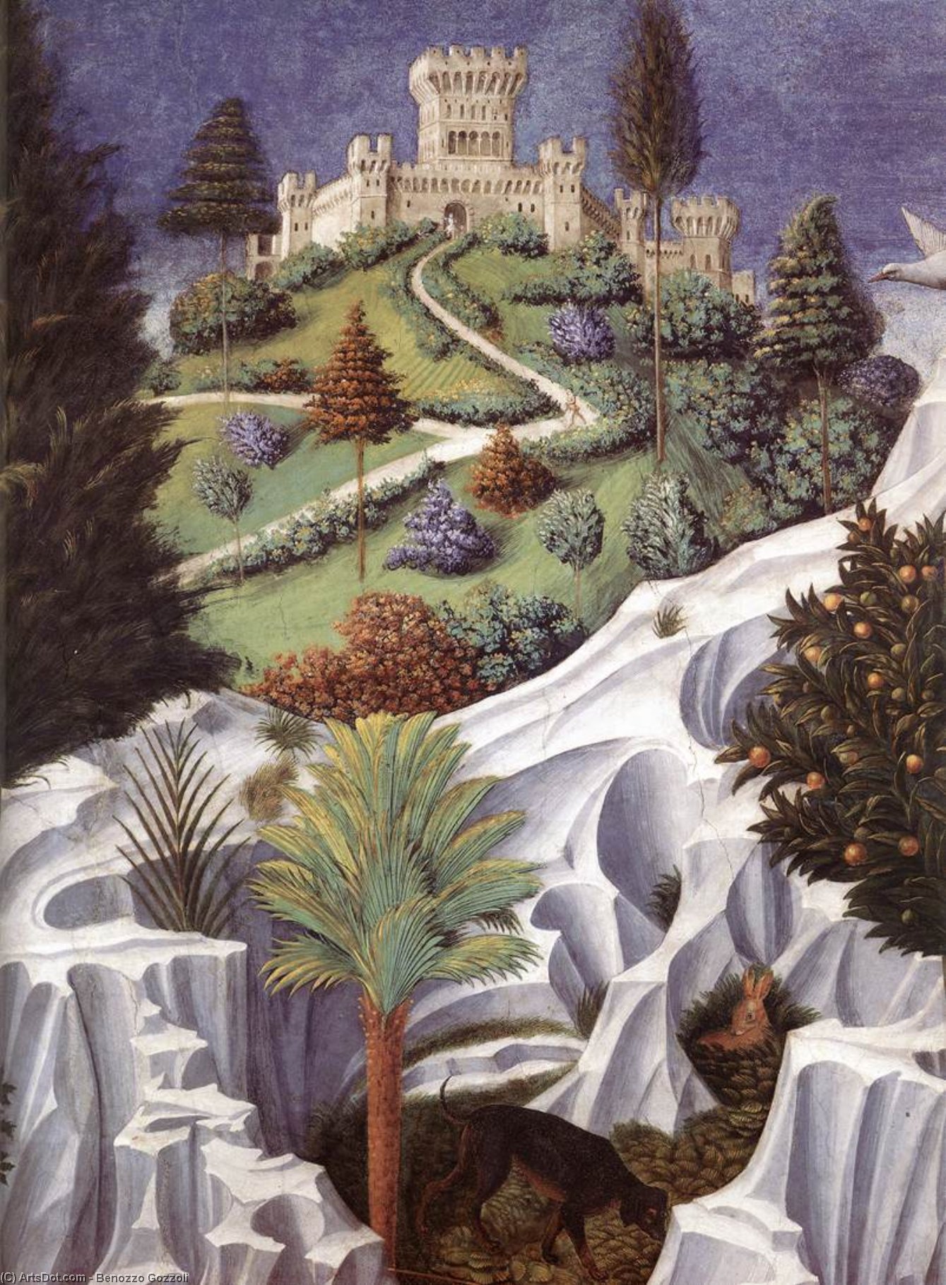 Procession Of The Magus Balthazar (detail) — Benozzo Gozzoli