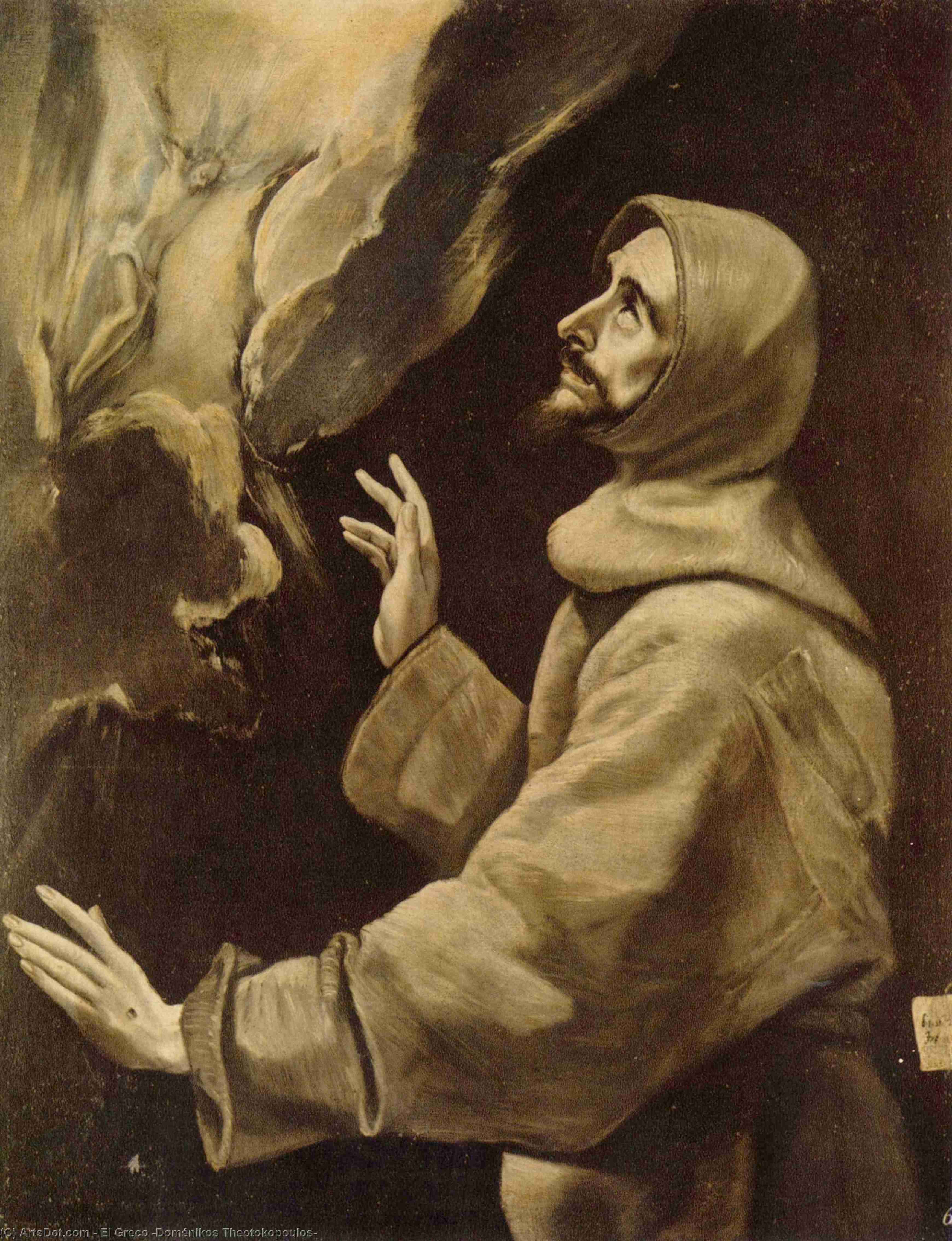 St. Francis Receiving The Stigmata — El Greco