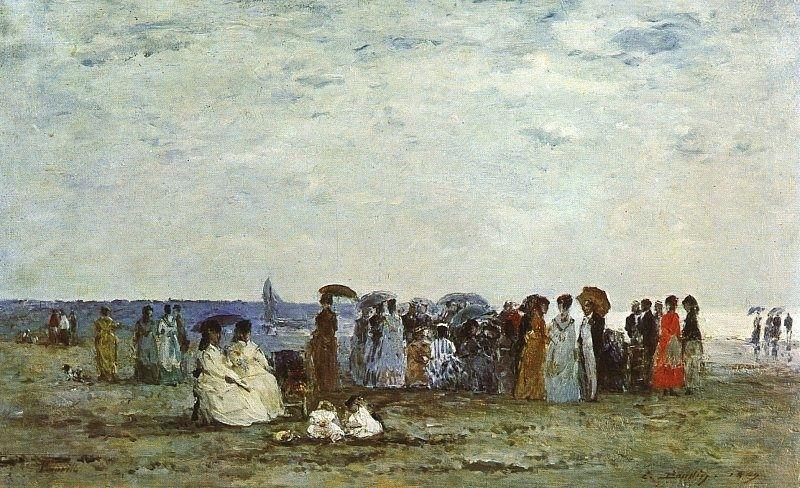 Bathers On The Beach At Trouville — Eugène Louis Boudin