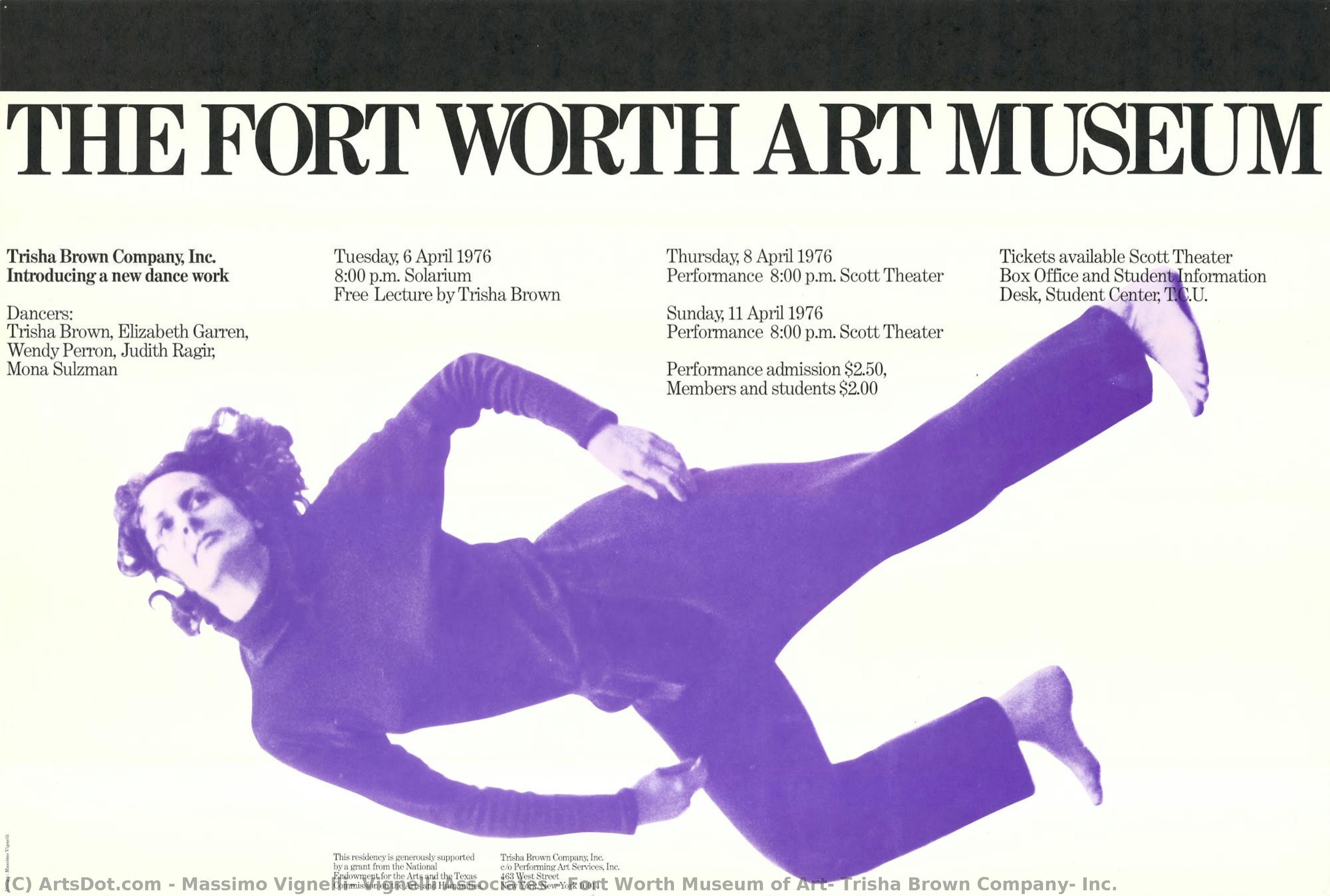 Fort Worth Museum Of Art: Trisha Brown Company, Inc. — Massimo Vignelli, Vignelli Associates