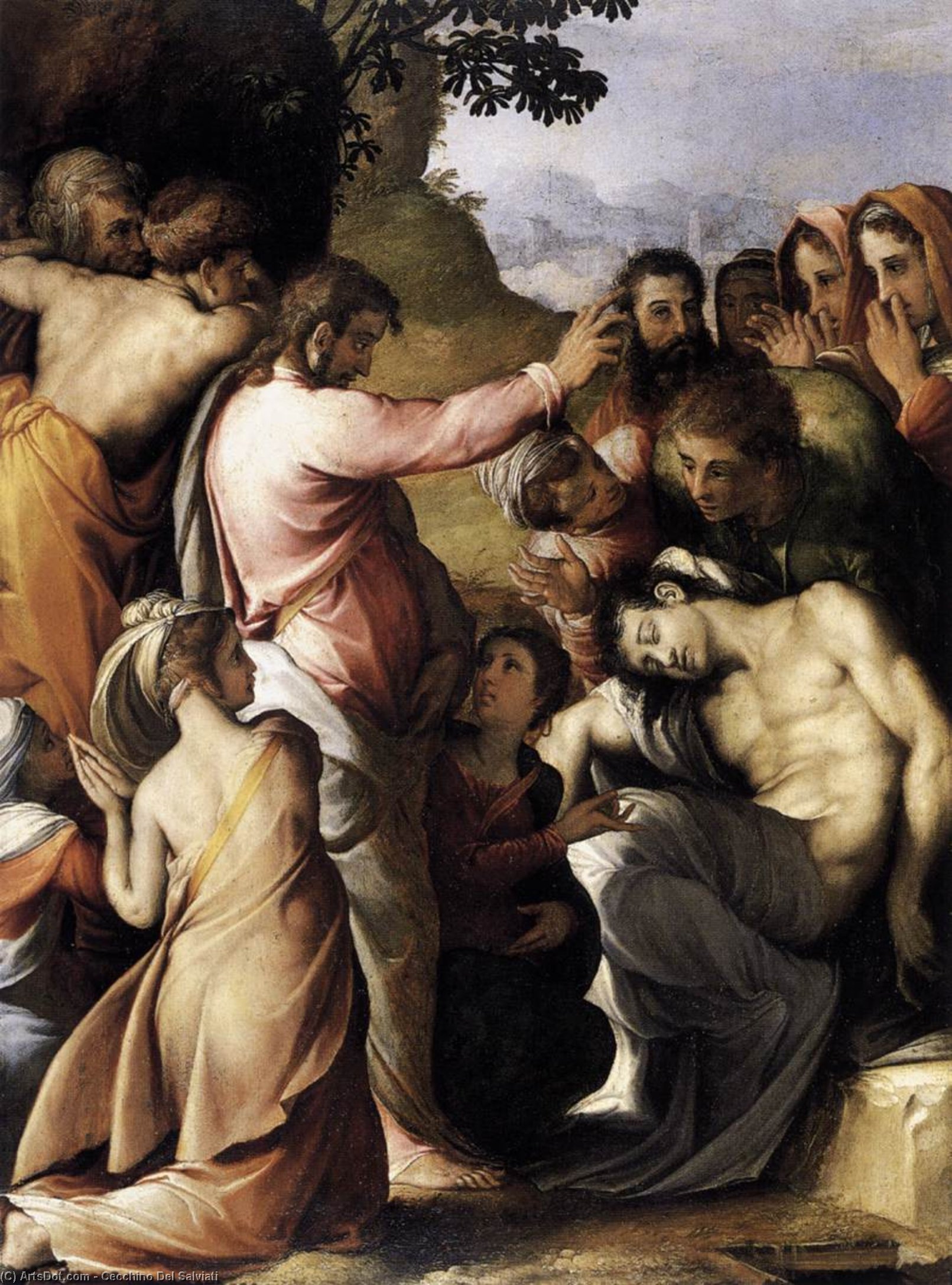 Raising Of Lazarus — Cecchino Del Salviati