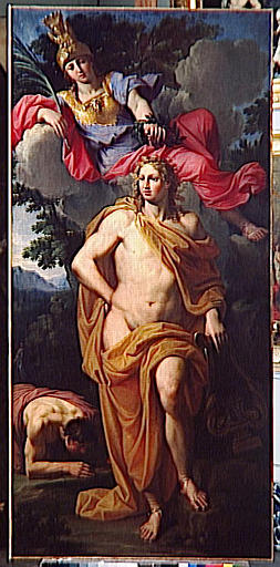 Apollon Couronne Par Minerve — Noel Nicolas Coypel