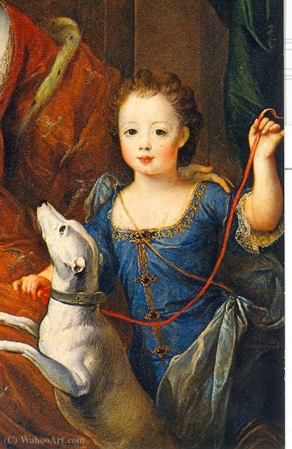 A Painting Of Élisabeth Charlotte D'orléans And Her Son, Louis — Pierre Gobert
