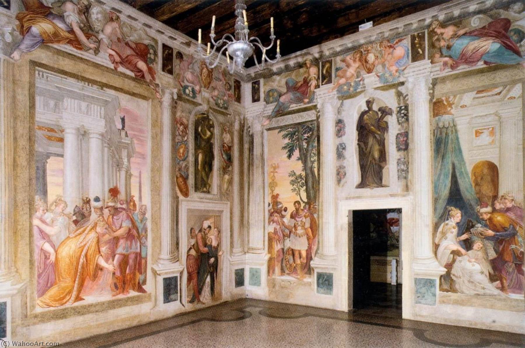 View Of The Room Of Sofonisba — Giovanni Battista Zelotti