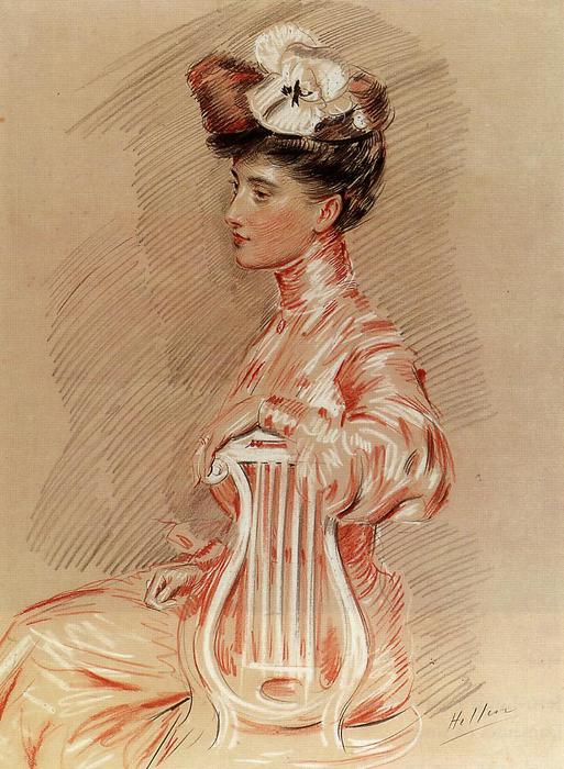 Seated Young Woman — Paul César Helleu