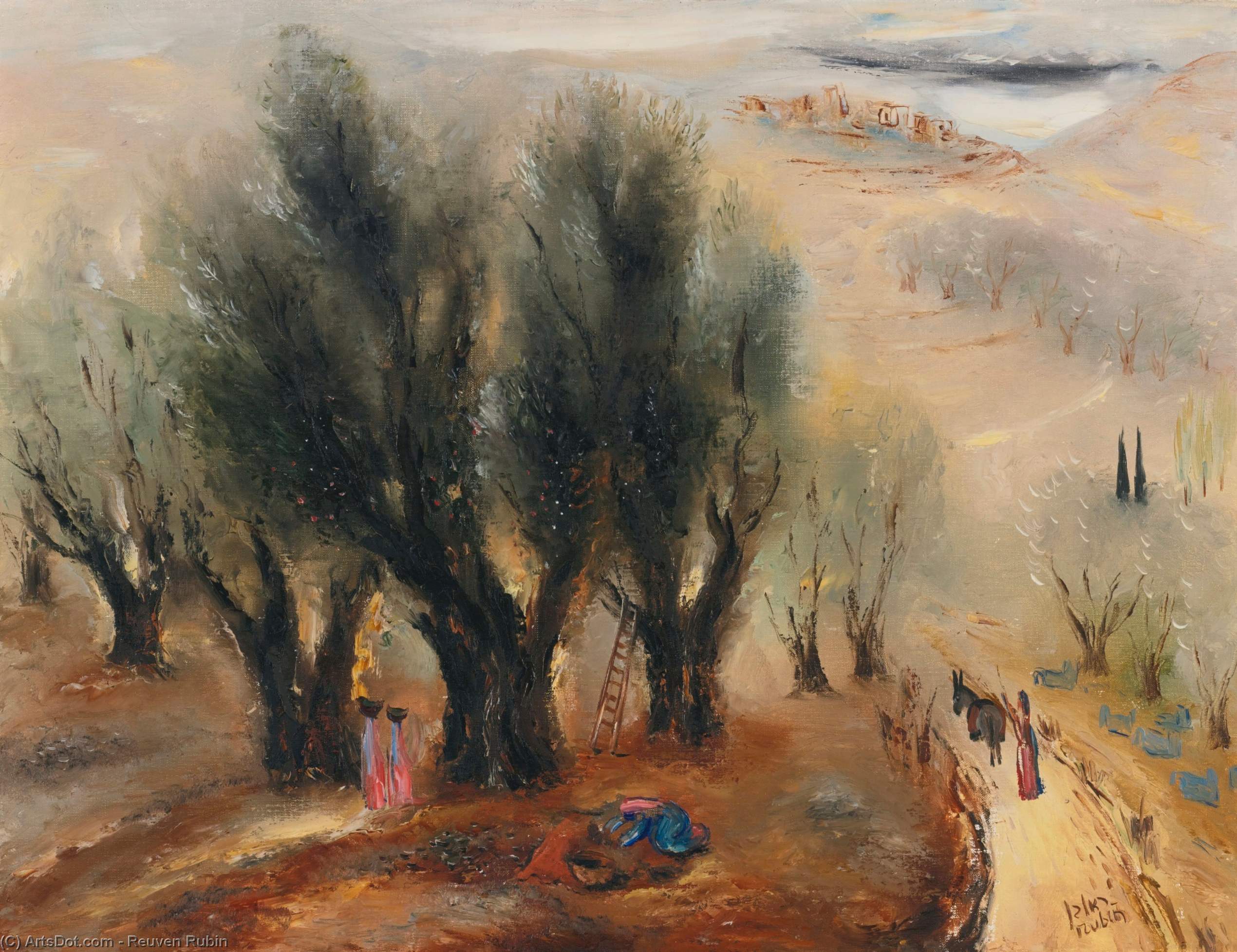 Road To Safed — Reuven Rubin