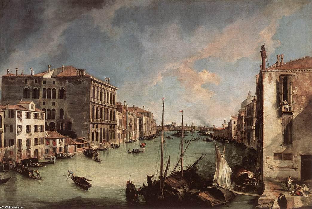 Grand Canal, Looking East From The Campo San Vio — Canaletto