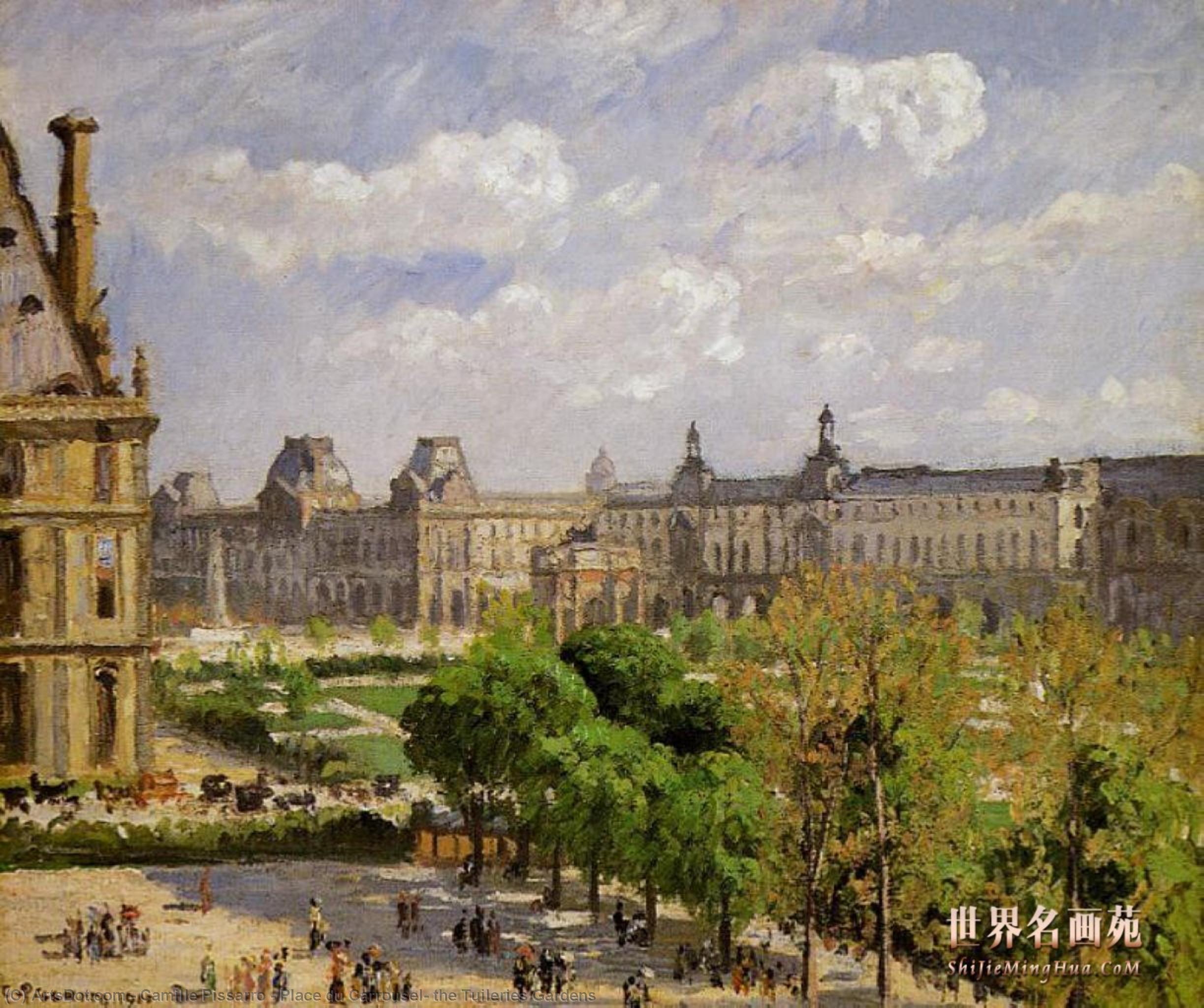 Place Du Carrousel, Die Tuileriengärten — Camille Pissarro